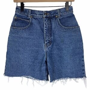 VINTAGE Jean Shorts Lawman Western High Waist Cut Off Denim Rodeo Cowgirl Ranch